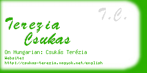 terezia csukas business card