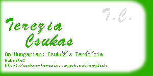 terezia csukas business card